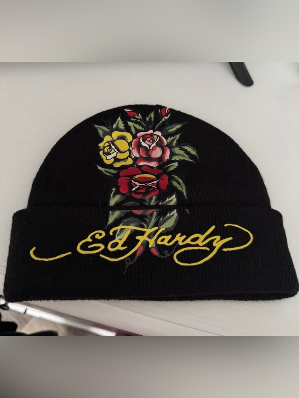 Ed Hardy Black Bleanie